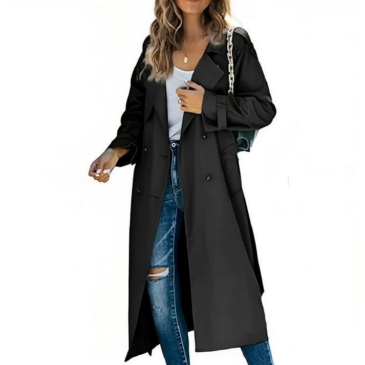 Le Manteau Trench Double Boutonnage Chic pour Femmes