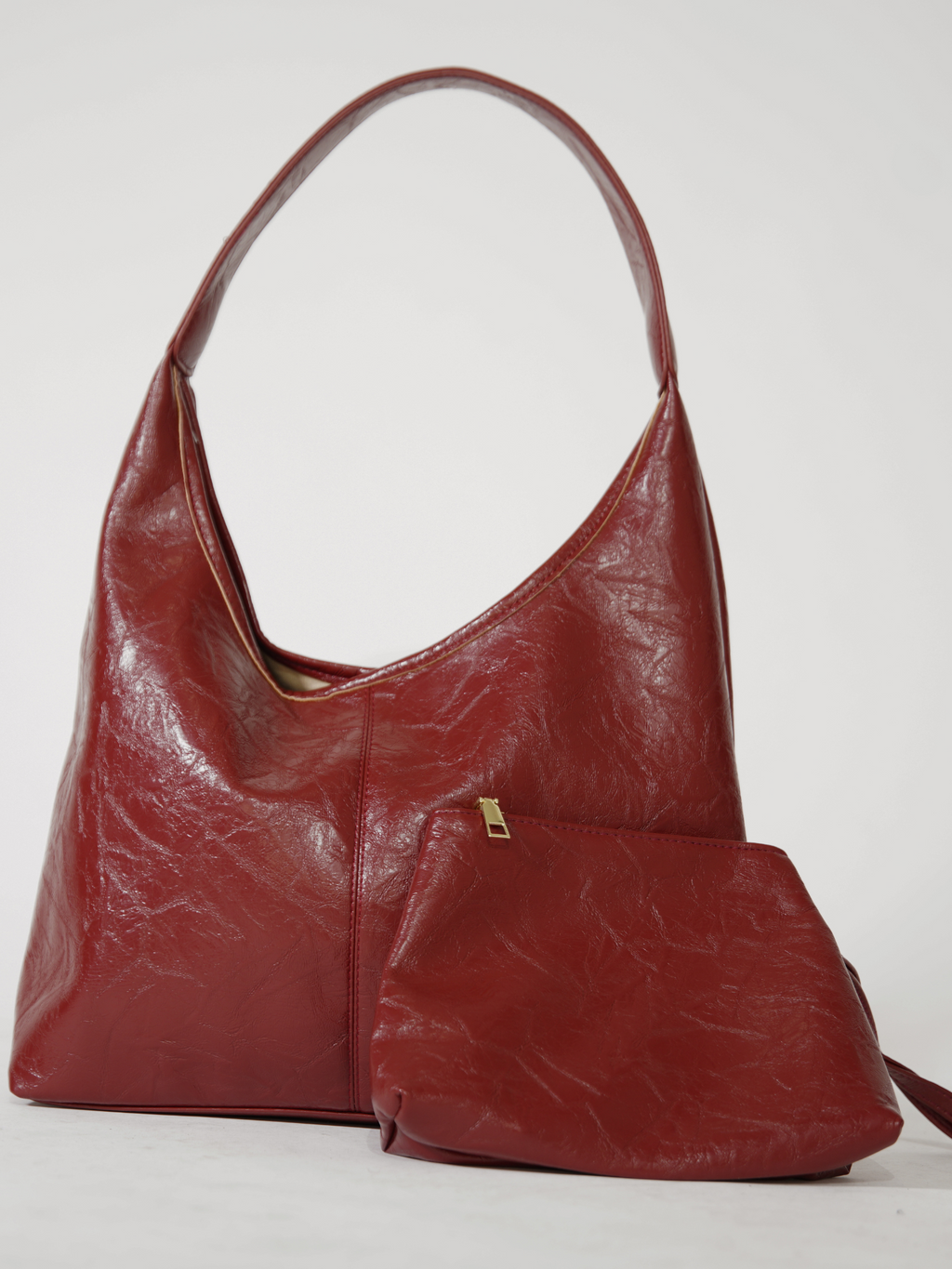 Sac fourre-tout en cuir vieilli au design vintage
