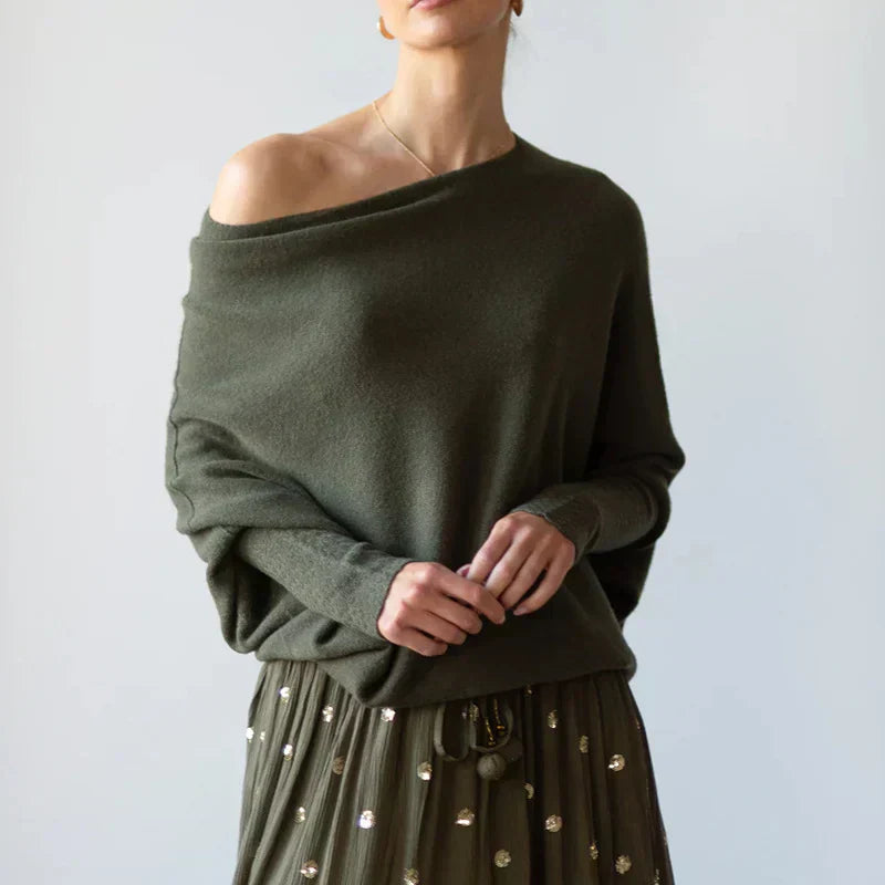 Asira - Asymmetrical Draped Pull