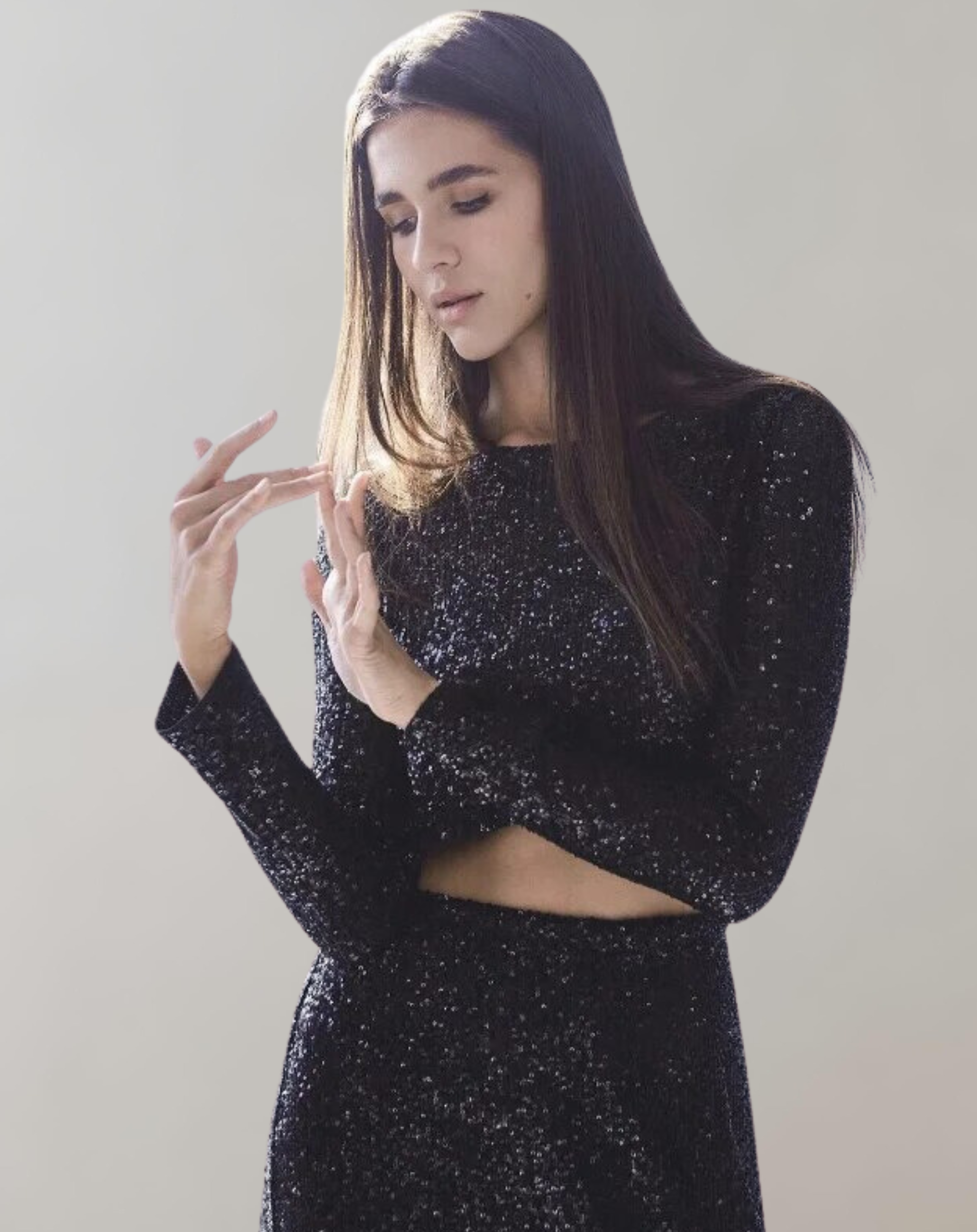 Robe courte scintillante à sequins pour femmes