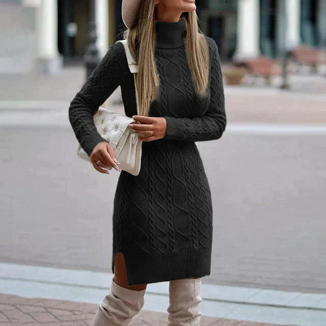 Chic Robe Tricotée d'Hiver
