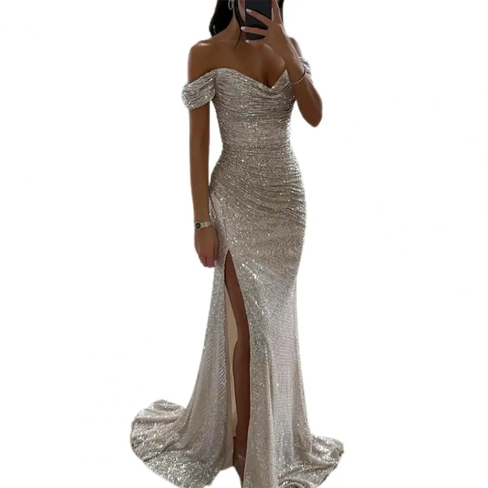 Robe de Soirée Élégante à Décolleté en V