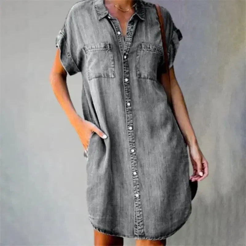 Robe en Denim 'Dagen' - Collection Brise d'Été