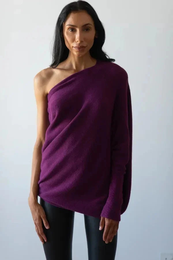 Asira - Asymmetrical Draped Pull