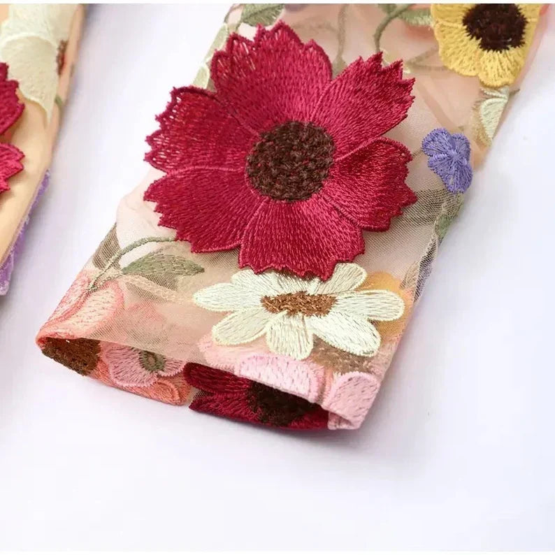 Robe Florale Artisanale Unique